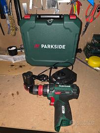 Parkside 12v avvitatore+batteria e caricabatteria 
