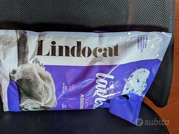 4 Sacchi Lettiera per gatti Lindocat Crystal Lav.