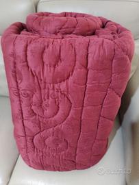 Trapunta matrimoniale in lana Nuova cucita a mano 