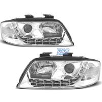 FARI PER AUDI A6 4B 01-04 LUCE DIURNA A LED FONDO 