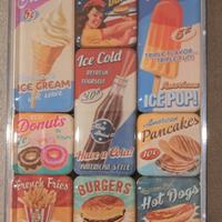 Set di Magneti Vintage American Diner –Decorazione