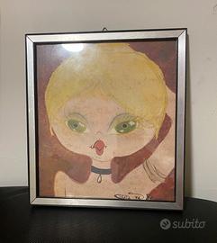 Stampa vintage 1974 silvia pelizzoni Big eyes