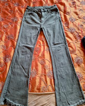 jeans verde militare