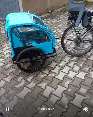 Rimorchio bici per bambini - solido