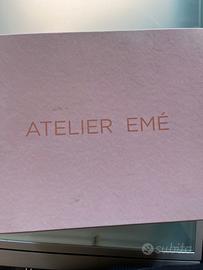 scarpe tacco décolleté verde metallizzato 39