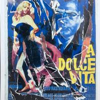Mimmo Rotella, LaDolce Vita, Seridecollage 100x70