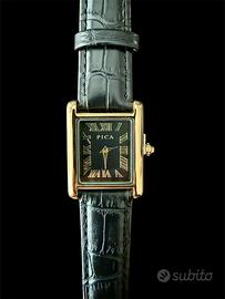 Orologio stile Vintage Tank Pica Movimento Seiko