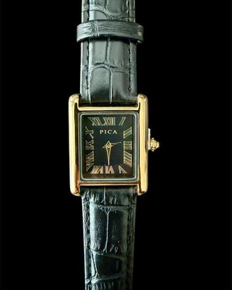 Orologio stile Vintage Tank Pica Movimento Seiko