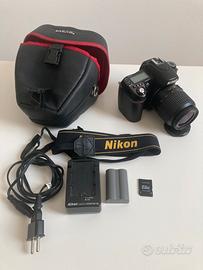 Nikon D80 CCD con borsa e obiettivo