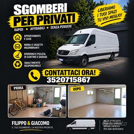 🟡 SGOMBERI, RIORDINO E PULIZIA PRIVATI