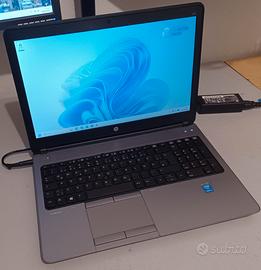 HP Probook 15.6" i5 ram8gb ssd W.11 Batteria OK