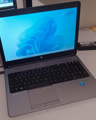 HP Probook 15.6" i5 ram8gb ssd W.11 Batteria OK