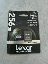 MicroSd Lexar Professional 256GB silverplus