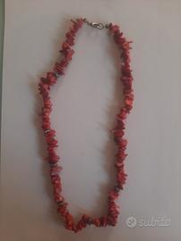 Collana MG Red Rosso Corallo Pietrine