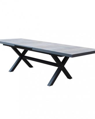 Tavolo in Alluminio con Piano Estensibile in Gres
