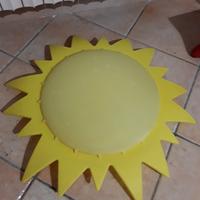 vintage applique da parete a forma di sole 