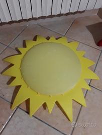 vintage applique da parete a forma di sole 