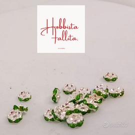 Dintanziatori bracciali tipo swaroski colore verde