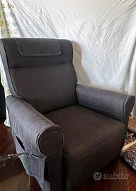 Poltrona relax IKEA MUREN reclinabile grigio scuro