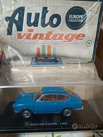 MODELLINO AUTO FIAT 850 COUPE 1965 BLUE DIE CAST 
