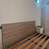 Letto contenitore mattimoniale e materasso