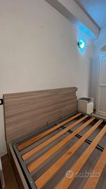 Letto contenitore mattimoniale e materasso