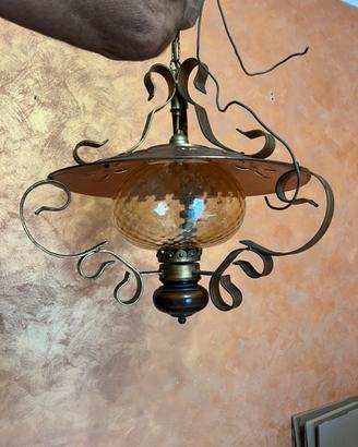 Lampadario rustico