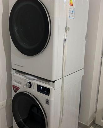 Asciugatrice LG 9 Kg A+++ -10% + Lavatrice LG 9 Kg
