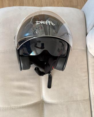 Casco Jet Dieffe doppia visiera M