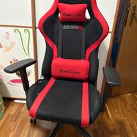 Sedia da gaming in tessuto