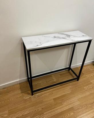 Console ingresso in metallo e legno