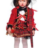 vestito carnevale veneziano scozzese