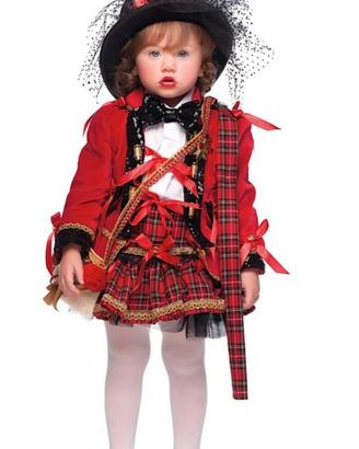 vestito carnevale veneziano scozzese