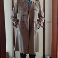 Trench Uomo Lana Gabardine Taglia 50