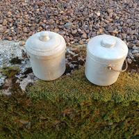Contenitori per il latte in alluminio d'epoca
