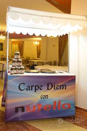 carrello crepes / food smontabile 