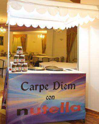 carrello crepes / food smontabile 
