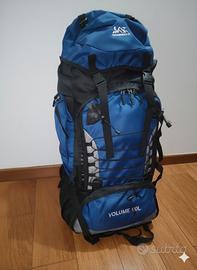zaino trekking 90 litri blu. perfetto.