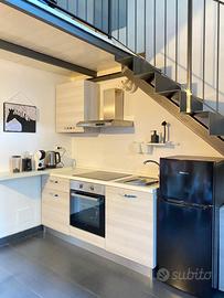 Cucina con piano a induzione