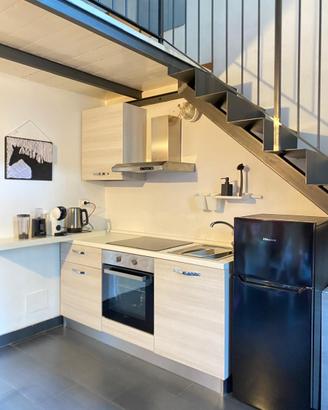 Cucina con piano a induzione