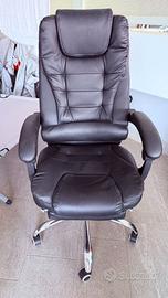 Sedia da Ufficio Direzionale Nera - Reclinabile