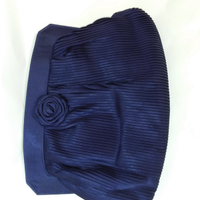 Borsa donna blu plisse