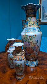 Tris di vasi vintage stile Satsuma