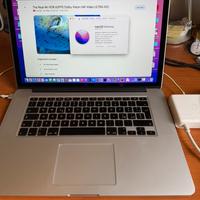 MacBook Pro 15 2015 i7 16GB SSD 250GB Batt. nuova