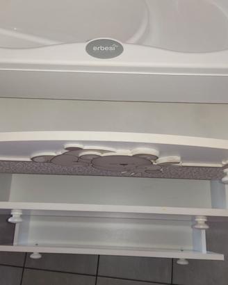 Cassettiera + vaschetta per bagnetto