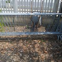 4 transenne in metallo zincato come nuove