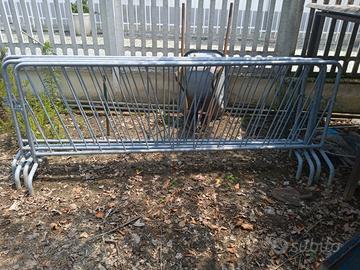 4 transenne in metallo zincato come nuove