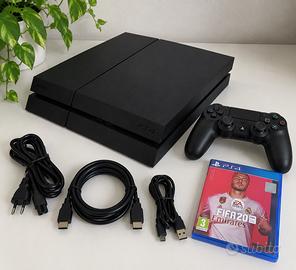 PS4 FAT 500GB Nera + Controller + FIFA 20 + Cavi