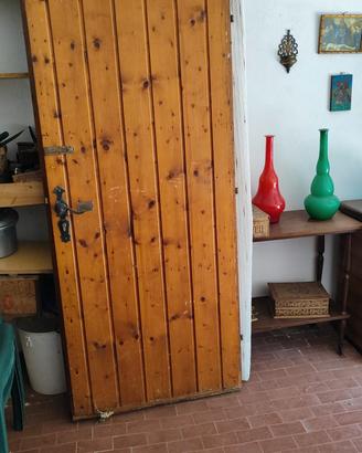 porta esterno legno massello