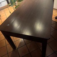Tavolo allungabile e panca in legno